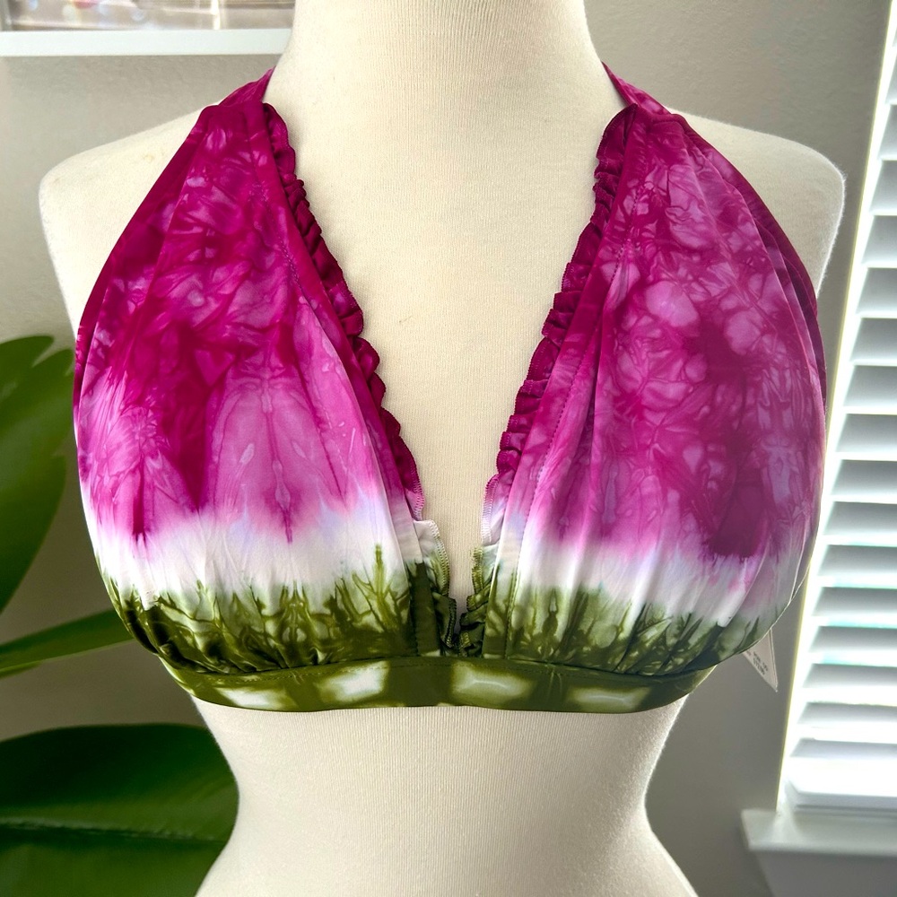 Lucky Brand Swimsuit Top NWT size DD Beautiful!